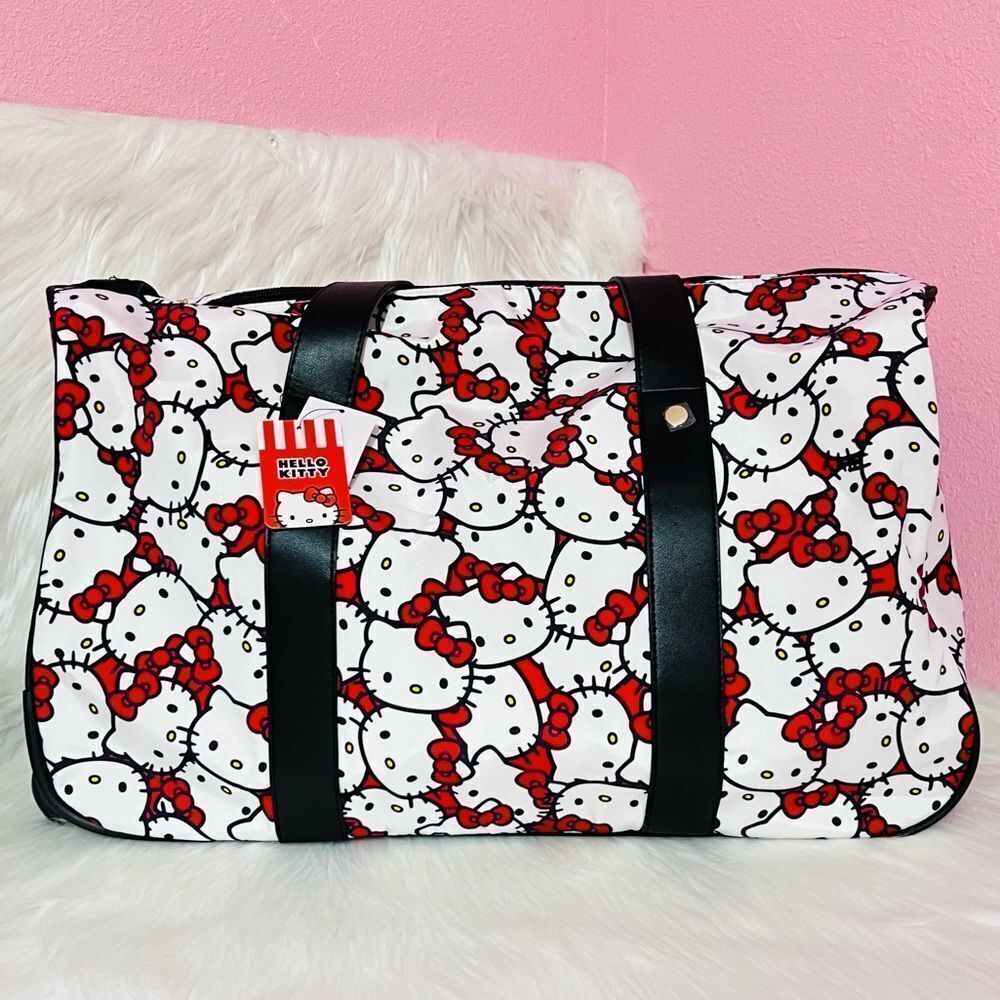 Hello Kitty Rolling Duffel Bag